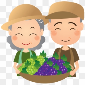 Grape Fruits Farmer Clipart - Farmer Clipart, HD Png Download - farmer hat png
