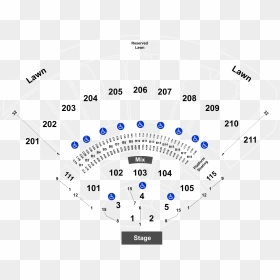 White River Amphitheatre Layout Section 102, HD Png Download - nickelback png