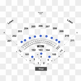 White River Amphitheatre Layout Section 102, HD Png Download - vhv