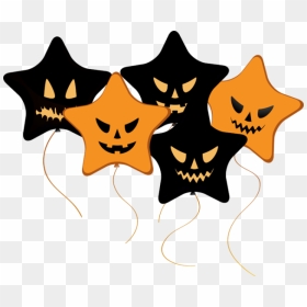 Halloween Balloons Clipart - Halloween Balloons Clipart Transparent Background, HD Png Download - orange balloons png