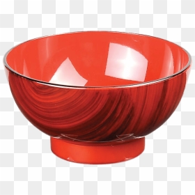 Red Lacquerware Bowl - Bowl, HD Png Download - mixing bowl png