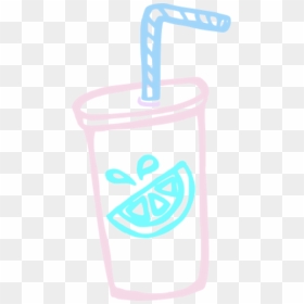 Lemonade Juice Cup Straw Drink Juice - Drinking Straw In A Cup Clipart, HD Png Download - lemonade clipart png