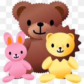 Stuffed Toy Clipart - ぬいぐるみ フリー 素材 イラスト, HD Png Download - stuffed animals png