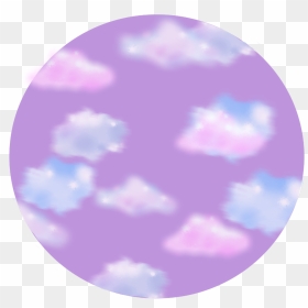 #love #purpleaesthetic #purplecircle #art #sky #clouds - Circle, HD Png Download - purple clouds png