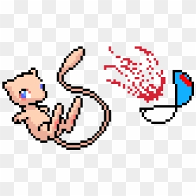 My Mew And Pokeball - Mew Pixel Art, HD Png Download - pokeball pixel png