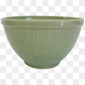 Signed Mccoy Fish Scale Mixing Bowl - Earthenware, HD Png Download - mixing bowl png