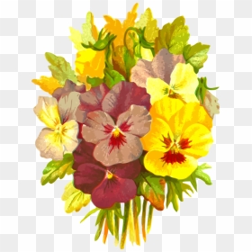Floral Poetry And The Language Of Flowers 1877, HD Png Download - pansy png