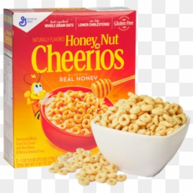 Honey Nut Cheerios Box, HD Png Download - bowl of cheerios png