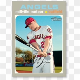 2020 Topps Heritage Packs, HD Png Download - mike trout png