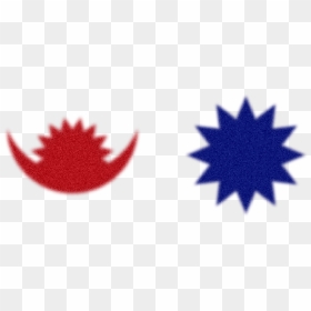 Nepal"s Flag Moon And Sun Png - Nepal Flag Sun And Moon, Transparent Png - blue flag png