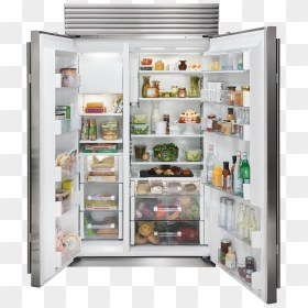 48 Classic Side By Side Refrigerator Freezer, HD Png Download - subzero png