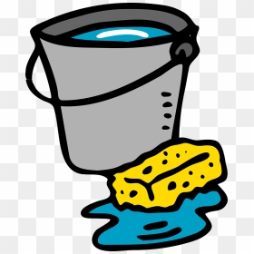 Cleaning Clipart, HD Png Download - water bucket png