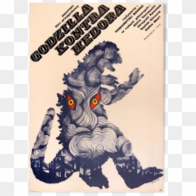 Displays Vintage "godzilla Vs The Smog Monster - Foreign Godzilla Movie Posters, HD Png Download - yoshimitsu png