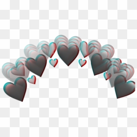 #corona #coronadecorazones #corazon #corazones #coração - Blue Heart Crown Transparent, HD Png Download - corazones emojis png