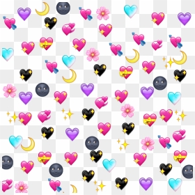 #corazones #corazon #emoji #emojis #flor #flores #luna - Emojis Corazones Tumblr Png, Transparent Png - corazones emojis png