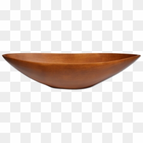 Donna Karan Lenox Handcarved Wood Natural Boat Bowl, HD Png Download - mixing bowl png