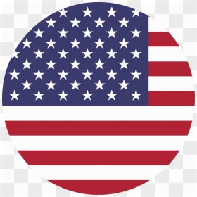 Us Flag - Icon Usa Flag Round, HD Png Download - blue flag png