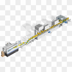 Assembly Line For Square Cans - Overpass, HD Png Download - 3d square png