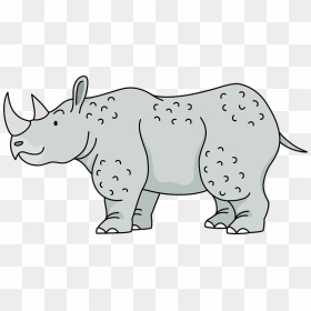 Rhinoceros Animal Clipart - Cartoon, HD Png Download - rhinoceros png