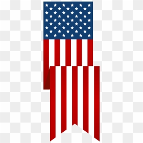 Us Flag Clipart Vertical - United States And Mexico Flag, HD Png Download - american flag clipart png