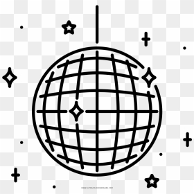 Disco Ball Coloring Page - Easy To Draw Disco Ball, HD Png Download - discoball png