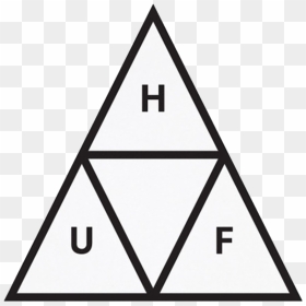 Your Favorite Brands Threadbeast - Huf Triangle, HD Png Download - huf logo png