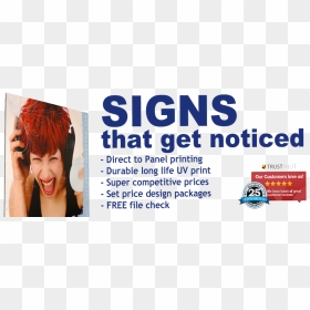 Custom Printed Signs - Poster, HD Png Download - cardboard sign png