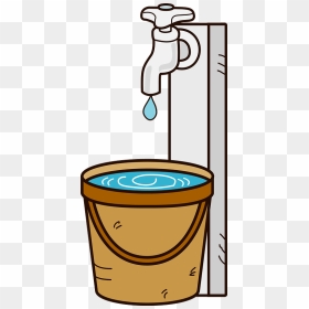 Tap Water Supply Bucket Clipart, HD Png Download - water bucket png