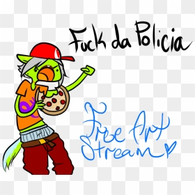 Fuck Da Policia - Cartoon, HD Png Download - policia png
