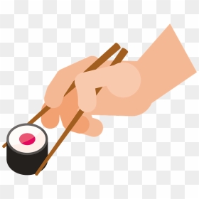 Hand Sushi Clipart, HD Png Download - sushi clipart png