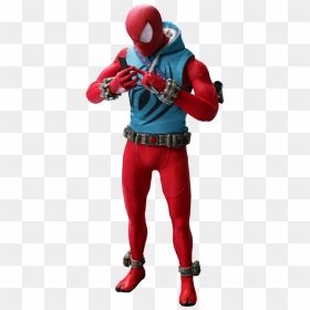 Spider Man Scarlet Spider Suit, HD Png Download - spider-man ps4 png