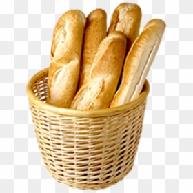 Basket Of Baguettes Png, Transparent Png - french bread png