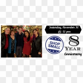 Third Street Wine 8 Yr Anniversary - Shop Small, HD Png Download - small business saturday png