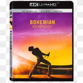 Bohemian Rhapsody 4k Ultra Hd Combo Pack Cover - Bohemian Rhapsody 4k, HD Png Download - 20th century fox home entertainment logo png
