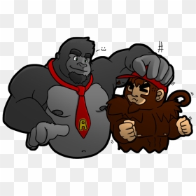 Let"s Play Some Donkey Kong Country For Real - Donkey Kong Muscle, HD Png Download - kong skull island png