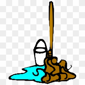 Mop And Bucket, HD Png Download - water bucket png