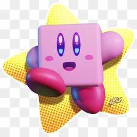Square Kirby In 【３ｄ】 - Fake Kirby Switch Games, HD Png Download - 3d square png