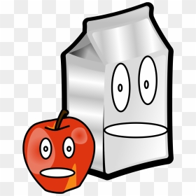 Apple Milk Clipart, HD Png Download - milk clipart png