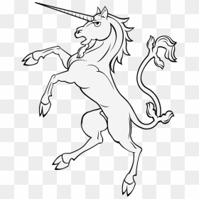 Free Black And White Unicorn Drawing, HD Png Download - unicorn vector png
