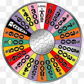 Wheel Of Fortune Wheel Black And White, HD Png Download - wheel of fortune logo png