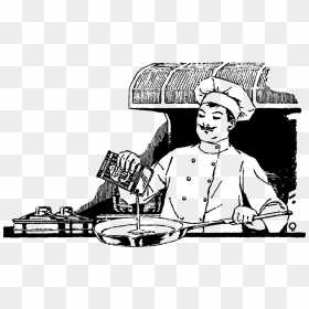 Chef Cooking Clipart Black And White, HD Png Download - sushi clipart png
