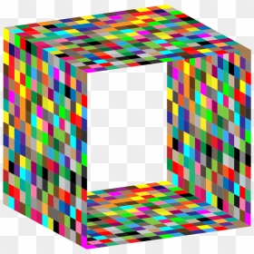 3d Multicolored Box - 3d Computer Graphics, HD Png Download - 3d square png