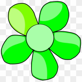 Green Daisy Svg Clip Arts - Green Flower Clipart, HD Png Download - daisy clipart png