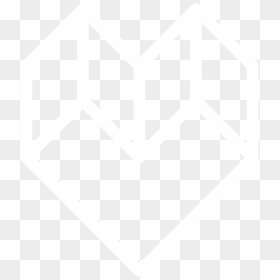3d Geometric Heart - Johns Hopkins Logo White, HD Png Download - geometric heart png