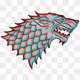 #wolf #banner #housestark - House Stark Logo, HD Png Download - house stark png