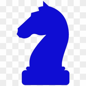 Chess Piece Horse Knight Bishop - Chess Piece Knight Blue, HD Png Download - chess knight png