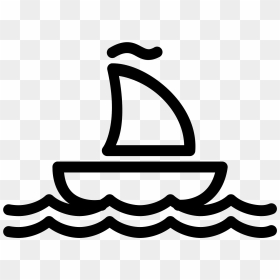 Ship Outline Png - White Boat Icon Png, Transparent Png - ship icon png