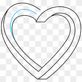 Drawing Geometry Heart - Impossible Heart Drawing, HD Png Download - geometric heart png