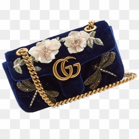 Gucci Gg Marmont Mini Quilted Velvet Cross Body Bag - Handbag, HD Png Download - gucci bag png