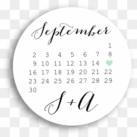 Circle, HD Png Download - save the date stamp png